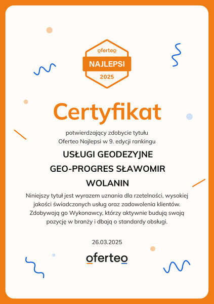 Zdjęcie na okładce dla Usługi Geodezyjne Geo-Progres Wolanin Sławomir | Geodeta Brzozów